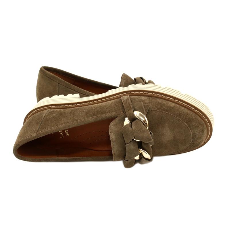 Chaussures pour femmes avec ornement ornemental Laura Messi 2523 Green vert 4