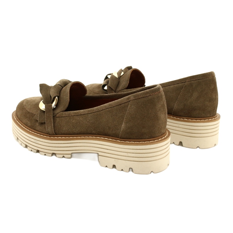 Chaussures pour femmes avec ornement ornemental Laura Messi 2523 Green vert 3 Chaussures pour femmes avec ornement ornemental Laura Messi 2523 Green vert 3