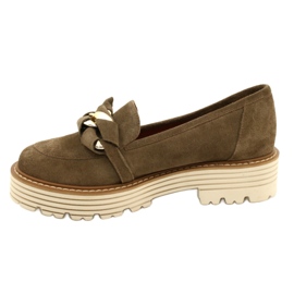 Chaussures pour femmes avec ornement ornemental Laura Messi 2523 Green vert 1 Chaussures pour femmes avec ornement ornemental Laura Messi 2523 Green vert 1