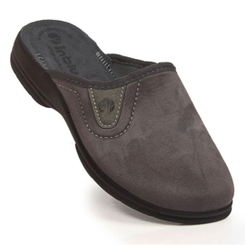 Chaussons de maison confortables Inblu M ARC24B gris 1