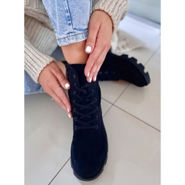 PA1 Bottes de travail en daim noir Pansy le noir 4