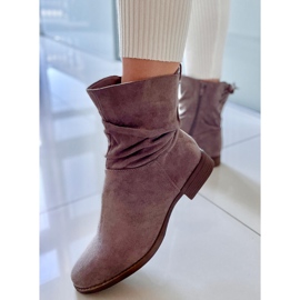 PA1 Bottines plates en daim Theda Kaki beige 1 PA1 Bottines plates en daim Theda Kaki beige 1