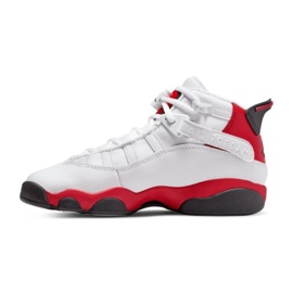 Chaussures Nike Jordan 6 Rings 323419-126 blanche rouge 1