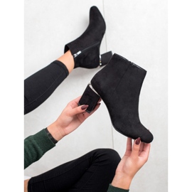 Goodin Bottes en daim élégantes le noir 2