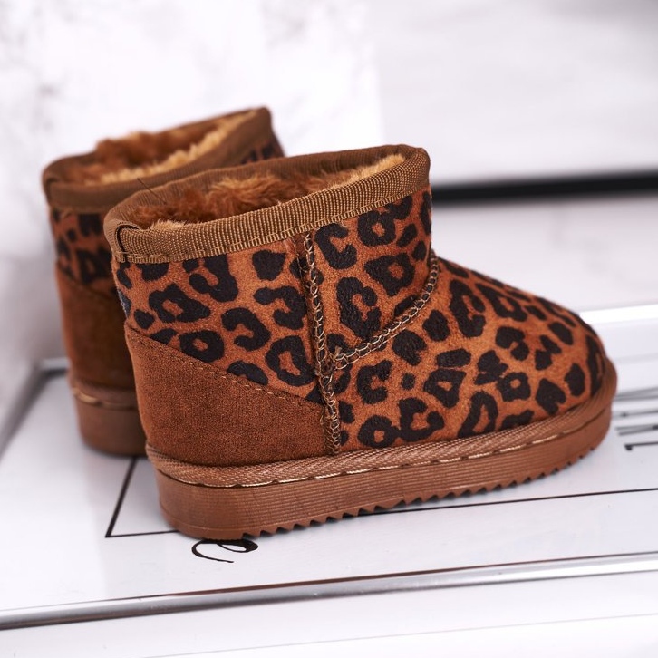 Bottes de neige chaudes pour enfants Pantherka Gooby brun 1