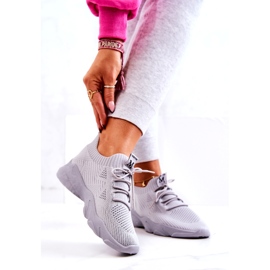 PS1 Chaussures Sport Baskets Tissu Gris Nolene 1 PS1 Chaussures Sport Baskets Tissu Gris Nolene 1