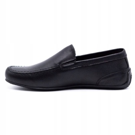 Polbut Mocassins homme cuir 2105 grain noir le noir 1