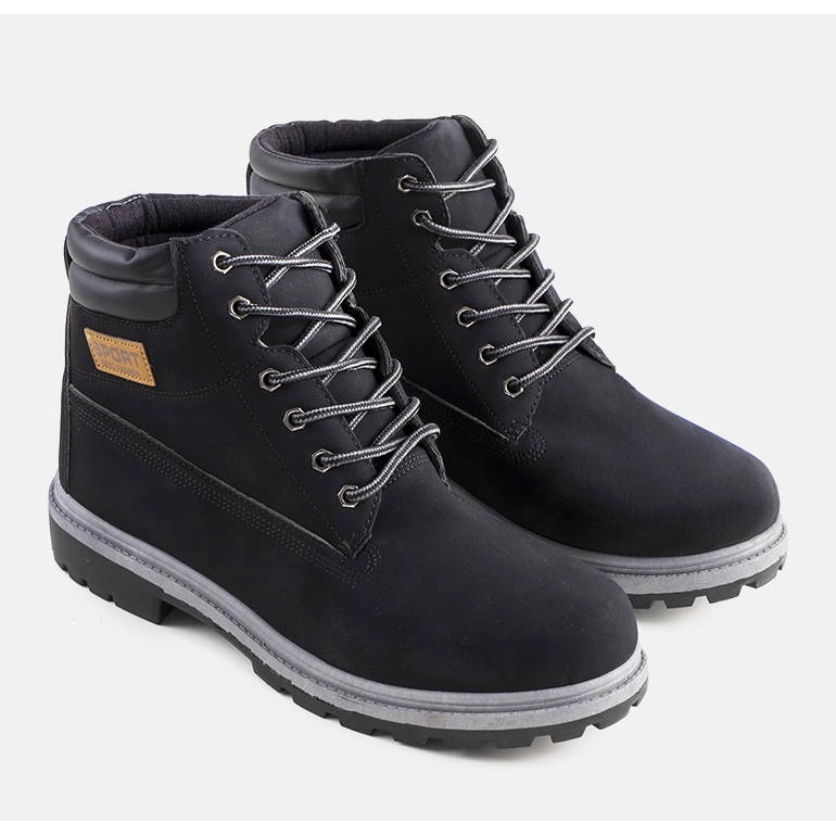 Bottes isolées noires pour hommes de Kinze 1
