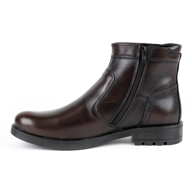 Olivier Chelsea boots homme hiver cuir 302MP kabir brun 1