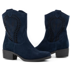 Olivier Escarpins ajourés femme Angela bleu marine 3 Olivier Escarpins ajourés femme Angela bleu marine 3