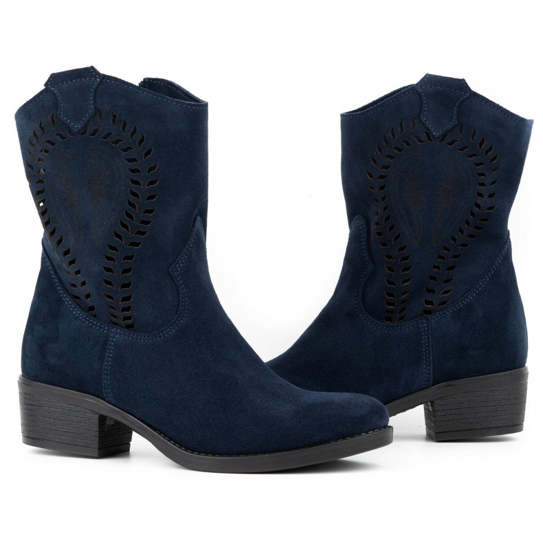 Olivier Escarpins ajourés femme Angela bleu marine 3 Olivier Escarpins ajourés femme Angela bleu marine 3