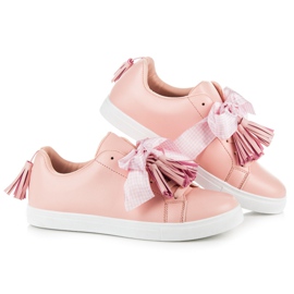 Vices Baskets Boho avec ruban rose 1