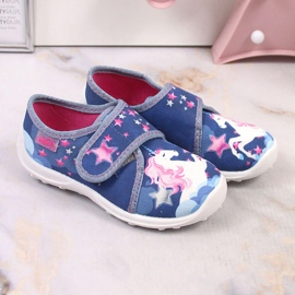 Chaussons velcro Grenade Befado avec une licorne 4