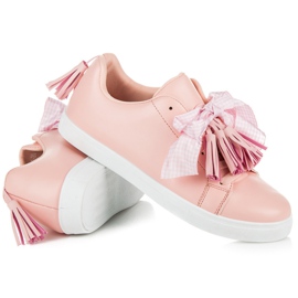 Vices Baskets Boho avec ruban rose 4
