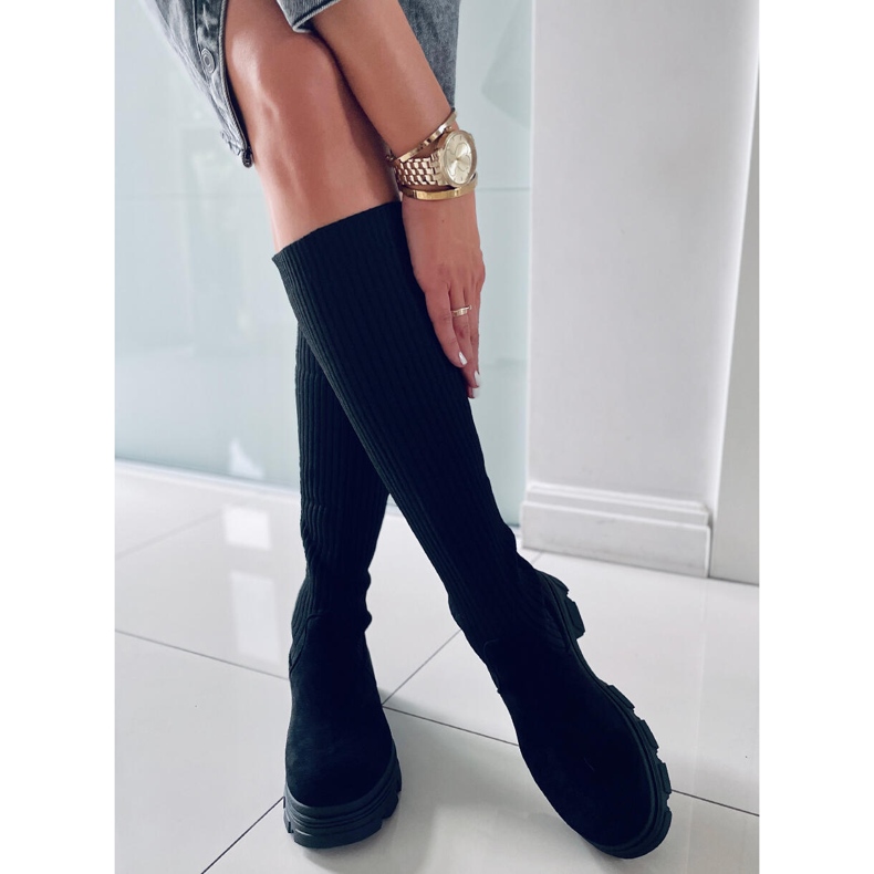 BM Janelle Bottines chaussettes noires le noir 2