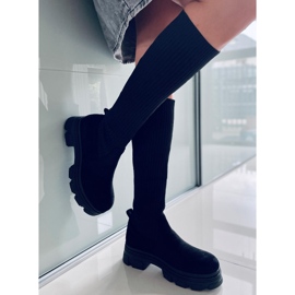 BM Janelle Bottines chaussettes noires 1