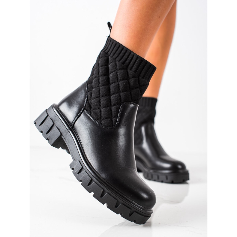 Seastar Bottes confortables avec une chaussette le noir 2
