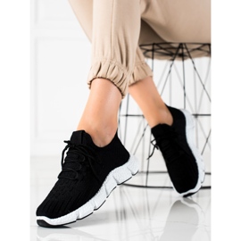 SHELOVET Baskets de sport noires 1