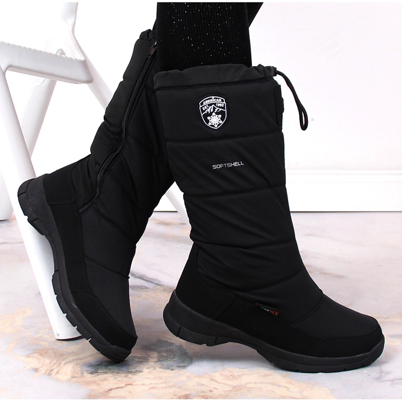 Bottes de neige imperméables American Club noires 1