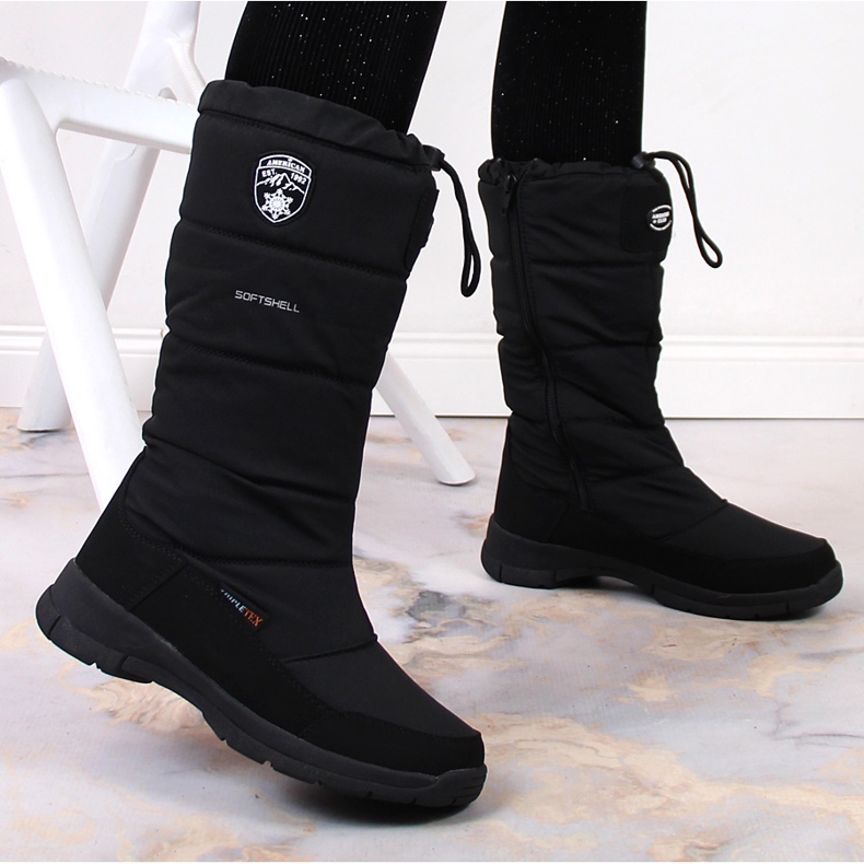 Bottes de neige imperméables American Club noires le noir 2 Bottes de neige imperméables American Club noires le noir 2