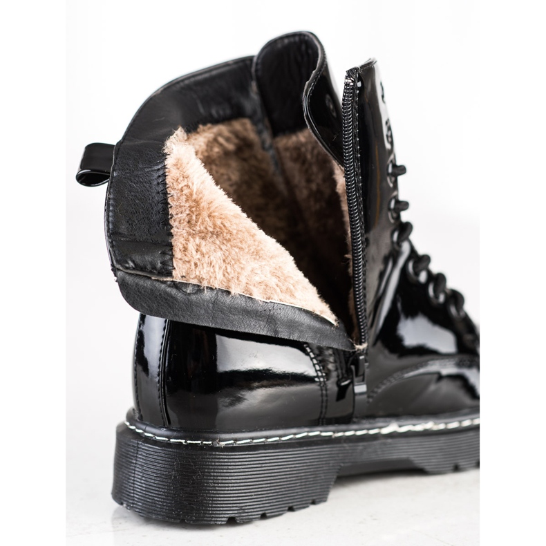 SHELOVET Bottes noires à la mode 1