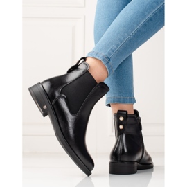 W. Potocki Bottes Jodhpur pour femmes avec isolation Potocki noir le noir 1
