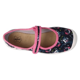 Befado chaussures pour enfants 114Y497 bleu marin rose multicolore 1