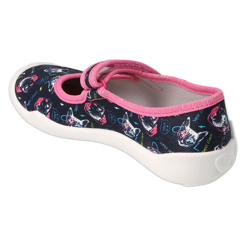 Befado chaussures pour enfants 114Y497 bleu marine rose multicolore 2