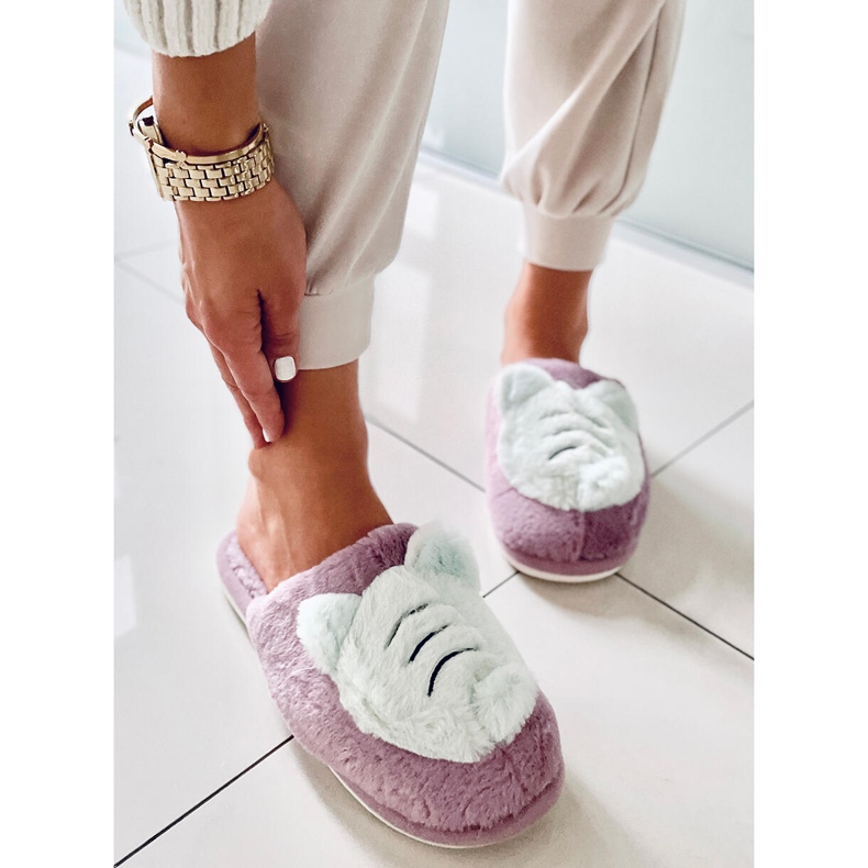 PA1 Chaussons femme Perle Violet multicolore 2 PA1 Chaussons femme Perle Violet multicolore 2