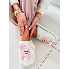 PA1 Chaussons femme Pearl Mint vert rose 1