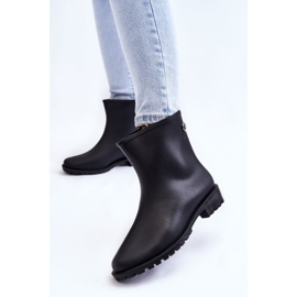 Bottes de pluie classiques à enfiler pour femmes Noir Floriana le noir 2