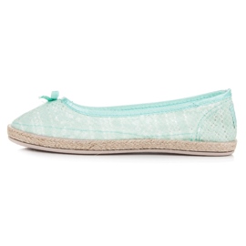Balada Ballerines en dentelle vert 3