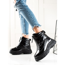 Bottes de neige sur la plateforme VINCEZA le noir 1