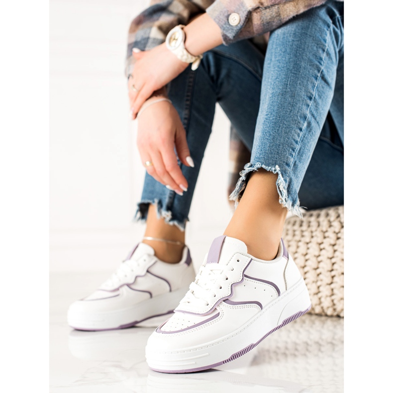 Weide Baskets décontractées confortables blanche 1