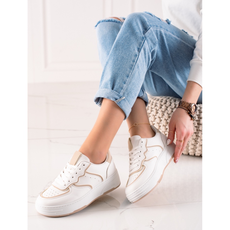 Weide Baskets décontractées confortables blanche 1