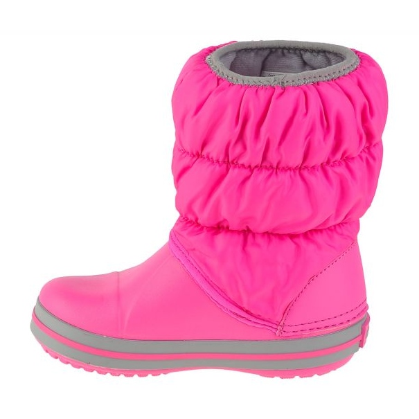 Chaussures Crocs Winter Puff Boot 14613-6TR rose 1