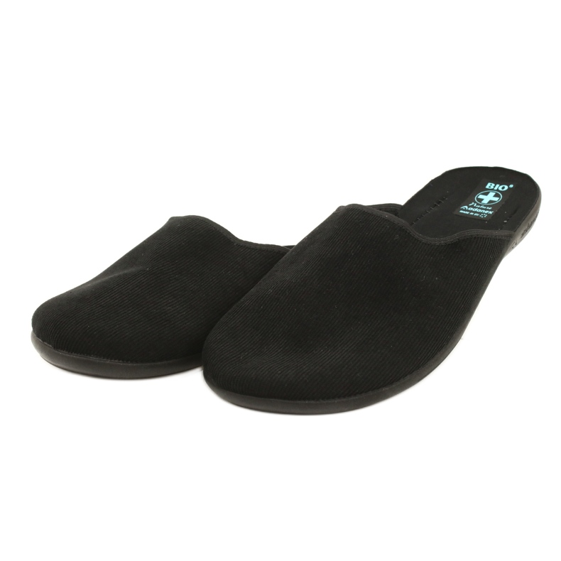 Chaussons Velours Côtelé Homme Adanex noir le noir 3 Chaussons Velours Côtelé Homme Adanex noir le noir 3