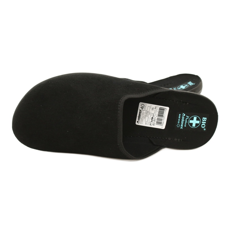 Chaussons Velours Côtelé Homme Adanex noir le noir 4 Chaussons Velours Côtelé Homme Adanex noir le noir 4