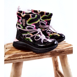 Bottes de Neige Enfant W Print Big Star KK374099 Noir-Rose 1