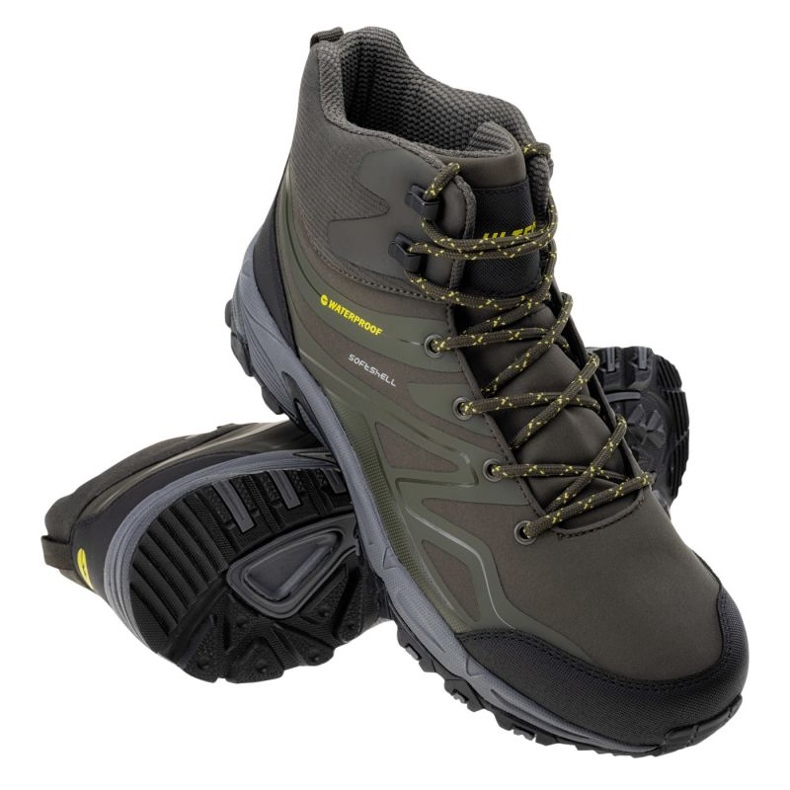 Chaussures Hi-Tec Hendon Mid Wp 92800376982 vert 1