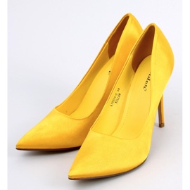 Escarpins femme en satin Talia Jaune 1