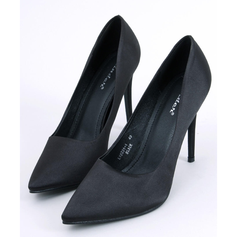 PA1 Escarpins femme en satin Talia Noir 1