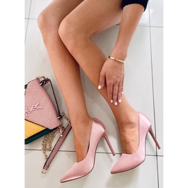 PA1 Escarpins satin femme Talia Champagne rose 2
