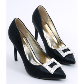 PA1 Escarpins femme Deborah Black à ornements le noir 1