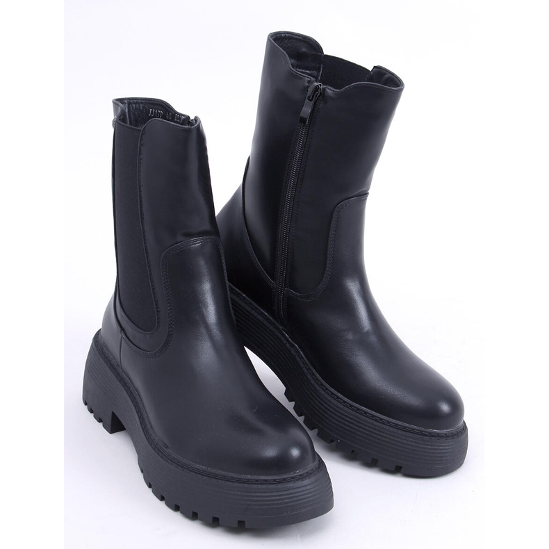 PA1 Shaw Bottines Chelsea montantes noires le noir 1