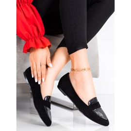 Goodin Mocassins Noirs En Spitz 1