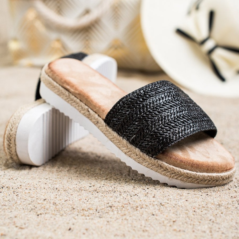 SHELOVET Espadrilles sur la plate-forme le noir 1 SHELOVET Espadrilles sur la plate-forme le noir 1