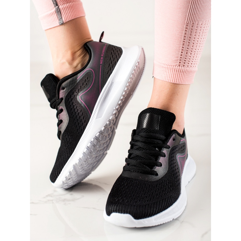 TRENDI Baskets de sport élégantes noir 1