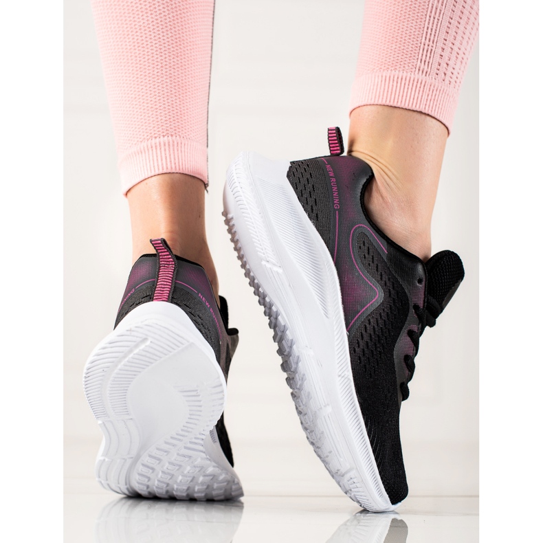 TRENDI Baskets de sport élégantes noir 2