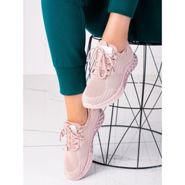 SHELOVET Chaussures de sport roses 1